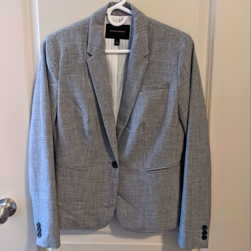Banana Republic Women's Grey Blazer